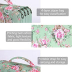 Vomgomfom PU Leather Pencil Case, Holds 100 Markers/300 Pens,Grenn Rose - Image 3