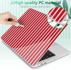 Case for MacBook Pro 13 inch M2 M1 2025-2022 2020 A2338 A2289 A2251, Plastic Hard Shell Laptop Case with Keyboard Cover & Trackpad Protector & 2 OTG Adapters, Strawberry - Image 5