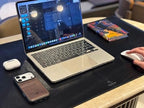 Venito Premium Leather Desk Mat (36 X 19 inch) - Large Mouse Mat for Home Office Accessories (Rustic Black)* - Image 3