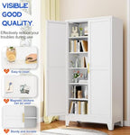 GAIOUS 75.2" Tall Metal Storage Cabinet with 2 Doors & 5 Adjustable Shelves - Image 4