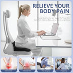 Enlarged19.7in Gel Seat Cushion Pressure Relief Cushion for Long Sitting - Image 2