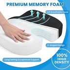 TushGuard Seat Cushion, Office Chair Cushions, Car Seat Cushion, Non-Slip Sciatica & Back Coccyx Tailbone Pain Relief Chair Pad for Computer Desk, Wheelchair, Driving (Black, X-Large) - Image 3