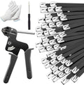150PCS Cable Ties Kit, 11.8 Inch Heavy Duty Black Metal Zip Ties by YoufocusonlovinglifeWefocusonsimplifyingit