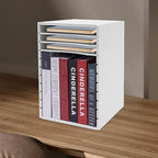 Vertical Desktop Sorter, 11-Layer Stackable Paper Tray for Office Home School Desk Literature Organizer File Holder Document Storage Rack 10.6 * 11.8 * 15.7inch, White - Image 3