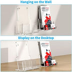 NIUBEE Acrylic Brochure Flyer Menu Pamphlet Holder Display Stand 8.5 x 11 - Image 2
