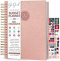 GoGirl Budget Planner & Monthly Bill Organizer with Pockets, Rose Gold by GoGirlPlanner