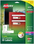 Avery 00757 Easy Align Self-Laminating ID Labels, Laser/Inkjet, 1 1/32 x 3 1/2, White (Pack of 250) by Avery