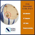 National Artcraft 1/2" Self-Adhesive Cork Pads - Prevent Scratches - (Pkg/1000) - Image 2