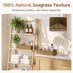 StorageWorks Small Toilet Paper Basket for Back of Toilet Basket, Brown - Image 4