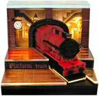 3D Calendar 2027, Tear-Away Desk Calendar, Paper Art Memo Pad, LED Light (Magic Train) - Image 2