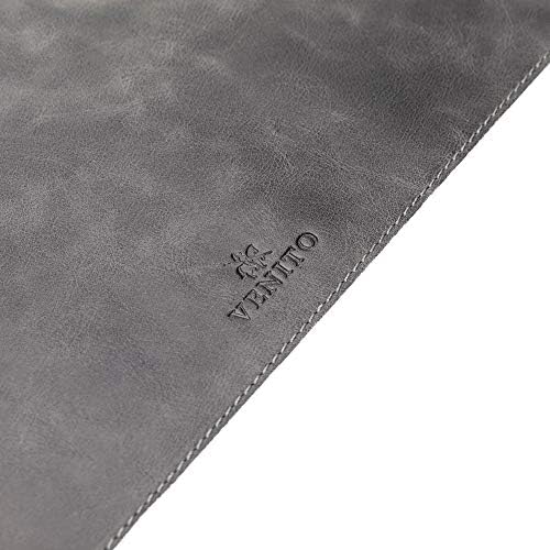 Venito Premium Leather Desk Mat (36 X 19 inch) - Large Computer Desk Mat for Home Office Accessories (Faded Gray)* - Image 3