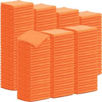 Tenare 100 Pack 12'' x 12'' Microfiber Cleaning Cloths Reusable Cleaning Rags Bulk Microfiber Towels Softer Highly Absorbent Washcloths for House Kitchen Car Window(Orange) by Tenare