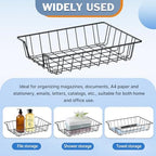 A4 Letter Magazine Desk File Storage Tray Organizer Bin (6) - Image 4