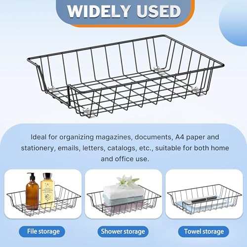 A4 Letter Magazine Desk File Storage Tray Organizer Bin (6) - Image 4