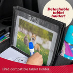 Lusso Gear Kids Travel Tray for Toddlers & Kids - Car Seat Lap Tray for Airplane & Road Trip Activities (Geometric) - Image 4