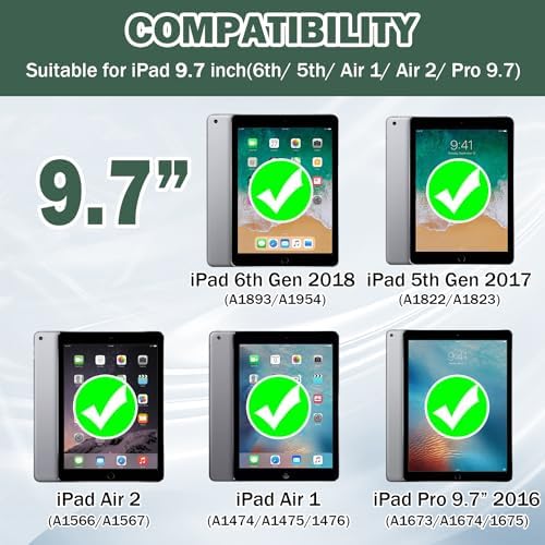 ZoneFoker 9.7" Case for iPad 6th/5th Generation 2018/2017 Shockproof - Image 2
