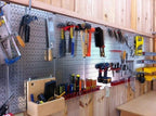 Wall Control 30WRK400GVR 4-Feet Metal Pegboard Standard Tool Storage Kit with Galvanized Toolboard and Red Accessories - Image 7
