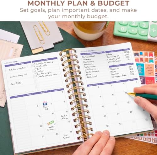 Clever Fox Budget Planner & Monthly Bill Organizer, Medium Rose Gold - Image 4