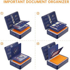 DocSafe 5200°F Fireproof Document Organizer Box with Lock, Blue (Soft) - Image 5