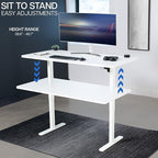VIVO White 60 x 30 in Standing Desk, DESK-KIT-0W6W - Image 6