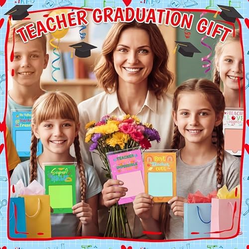 Motipuns 72 Pcs Teacher Gift Sticky Note Holder, Sticky Note, Vibrant Color - Image 4