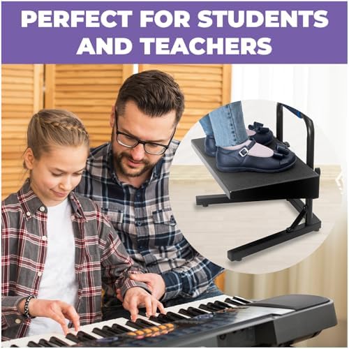 Liquid Stands Ergonomic Guitar Foot Stool Under Desk for Kids - Height Adjustable Elevated Piano Foot Rest- Piano Foot Rest for Beginners - Enhance Comfort and Improve Posture for Long Sessions - Image 6