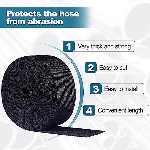 Nylon Protective Hose Sleeve Sheath Cable Cover Welding Tig Torch Hydraulic Hose, 2.25 Inch ID, 25 Feet Length, Black - Image 3