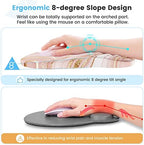 HAOCOO Ergonomic Keyboard Wrist Rest & Mouse Pad Set, Rose Gold Pink - Image 2