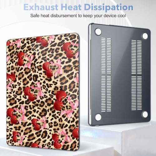 May Chen for M5 MacBook Air 13.6 Inch Case 2026 2025 2024-2022 Release M5 A3449 M4 A3240 M3 A3113 M2 A2681, Plastic Hard Shell Case for MacBook Air 13.6" with Retina Display, Cherry and Cheetah - Image 5
