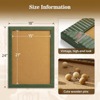 18x24 Boho Cork Memo Board for Botanical Prints Dried Flowers,Sage Green - Image 5