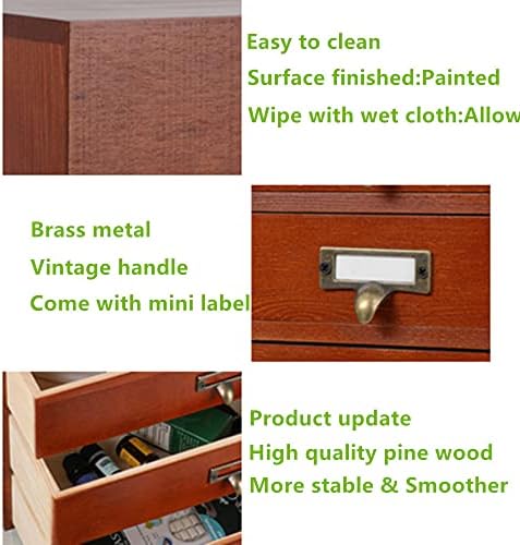 GoooodGift Wooden Drawers Small Wooden Box with Drawer, Brown - Image 6