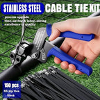 Balabulala150PCS (3 sizes) Heavy Duty 304 Stainless Steel Cable Tie Gun Kit - Image 3
