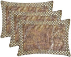 The HomeCentric Decorative Lumbar Pillow Cover Gold, 12"x20" (30x50 cm) Velvet Gold Foil Textured, Crystal Embroidery Lumbar Cushion Covers for Sofa, Couch, Outdoor, Abstarct Modern - Crystal Antique - Image 4