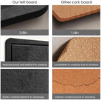 Felt Bulletin Board 36x24 inches, Decorative Pin Board for Home & Office - Image 4