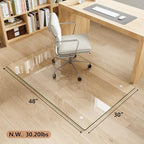 30" x 48" Tempered Glass Chair Mat for Carpet & Hard Floors - Image 4