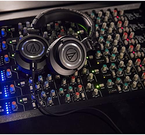 Audio-Technica ATH-M50x Professional Studio Monitor Heaphones Professional Grade, Critically Acclaimed with Headphone Stand & Goby Labs Headphone Cleaner w/Cloth - Image 6