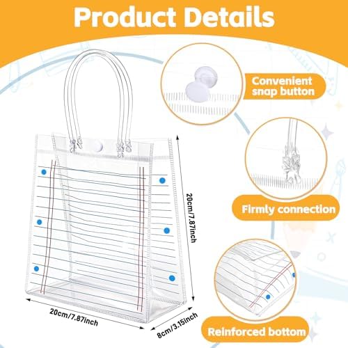 4 Sets Back to School Decoration Teacher Appreciation Gifts Bulk Include Clear Gift Bags Glass Cups Pencil Holders Jumbo Paper Clips Thank You Gift Set for Women Teacher Employee Coworker Gift Basket - Image 3