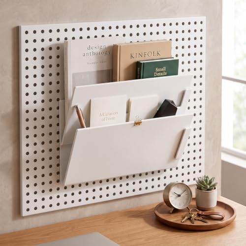 2 PCS Magnetic Wall File Organizer, Hanging Metal Wall File Holder - Image 3