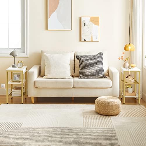 HOOBRO Side Tables with Charging Station, Small End Tables for Small Space - Image 2