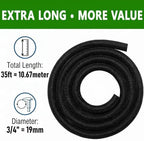 Cable Sleeve Split-Sleeving 35ft-3/4inch Cord Management Wire Protector, Wire Cover Heat Resistant Wiring Loom Harness Wire Organizer, Heavy Duty Auto Wrap Cord Protectors from Pets No Chew, Black - Image 5
