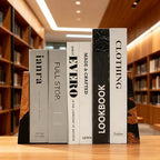 Pearlescent Black Resin Bookends, Burl Wood Book Ends for Shelves – Unique Decorative Book Supports for Study Office, Elegant Gift for Home Library (Pearlescent Black) - Image 4