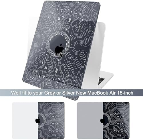 Batianda AstroGrid Case for MacBook Air 13.6" M2-M5 Chip, Circuit Board - Image 4