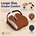 Memory Foam Ergonomic Seat Cushion for Office Chairs Pain Relief - Image 3