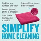 E-Cloth Microfiber Cloth, World's Leading Premium Microfiber Cleaning Cloth, Twice as Durable as Competition, 1 Year Guarantee, Ideal for Kitchen, Countertops, Sinks, and Bathrooms, Rose, 12 Pack - Image 3