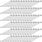 Shimeyao 200 Pcs Peg Board Hooks Stainless Steel Pegs,12 Inch,Black by Shimeyao