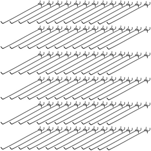Shimeyao 200 Pcs Peg Board Hooks Stainless Steel Pegs,12 Inch,Black by Shimeyao