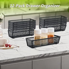Neudeco Silverware Organizer, Black, 9 x 3 x 2 inch, Pack of 12 - Image 5