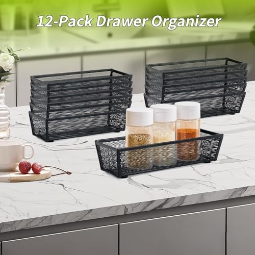 Neudeco Silverware Organizer, Black, 9 x 3 x 2 inch, Pack of 12 - Image 5