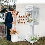Telephone Booth Audio Guest Book White Phone Booth Stand Wedding Telephone Booth Box Perfect for Video Message Recording Wedding Party Ceremony Decoration - Image 3