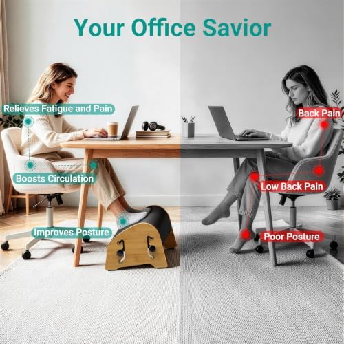 YEASHEIN Adjustable Office Foot Rest Under Desk at Work with 8 Positions - Image 5